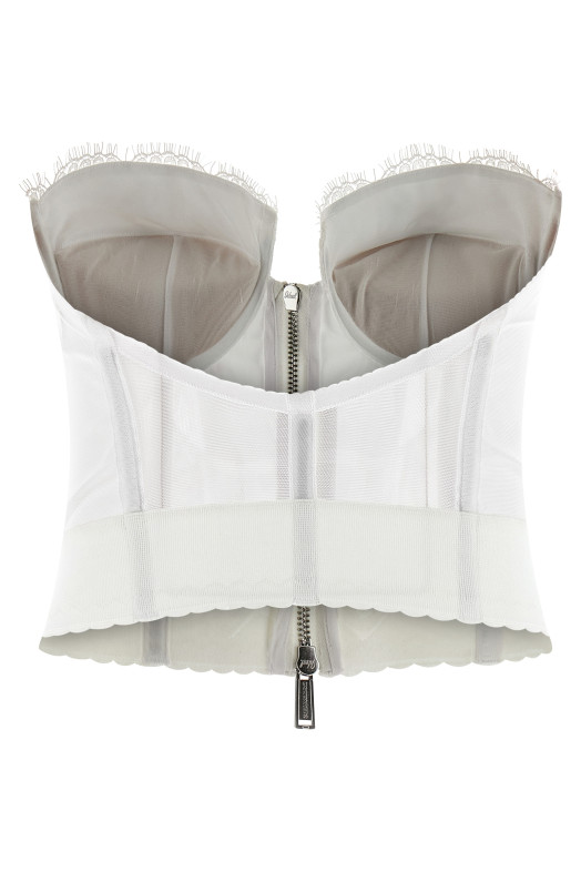 '80's' top Vaquera x Dsquared2 White