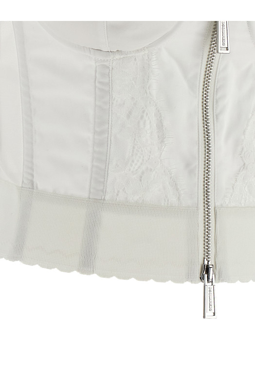 '80's' top Vaquera x Dsquared2 White