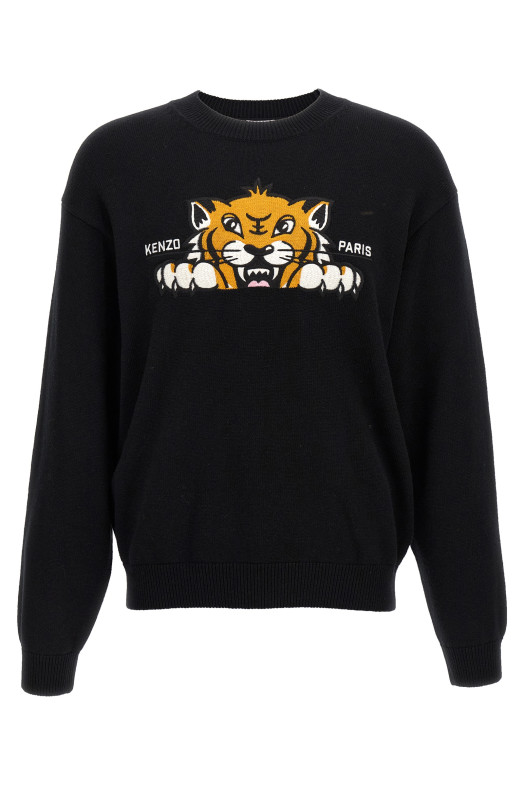 Свитер «KENZO Happy Tiger» Черный FF65PU7503LI99J Свитер «KENZO Happy Tiger» Черный FF65PU7503LI99J