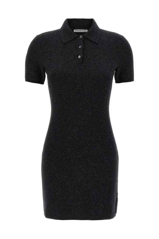 Поло-платье Gray T BY ALEXANDER WANG 4KC4256063010 Поло-платье Gray T BY ALEXANDER WANG 4KC4256063010