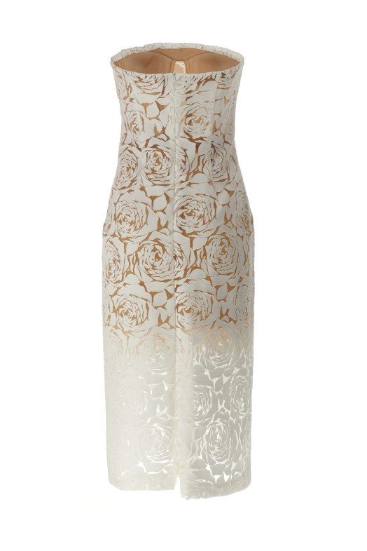 Платье Devorè White ERMANNO SCERVINO D462Q750QMV10602 Платье Devorè White ERMANNO SCERVINO D462Q750QMV10602