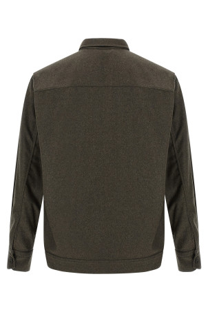 Рубашка из шерстяной ткани Серая BRIONI SCGQ0LODA543200 Рубашка из шерстяной ткани Серая BRIONI SCGQ0LODA543200