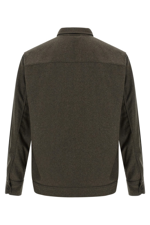 Вовняна сорочка Сіра BRIONI SCGQ0LODA543200 Вовняна сорочка Сіра BRIONI SCGQ0LODA543200