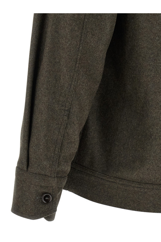 Вовняна сорочка Сіра BRIONI SCGQ0LODA543200 Вовняна сорочка Сіра BRIONI SCGQ0LODA543200