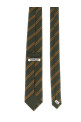 Striped tie Green
