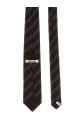 Striped tie Brown