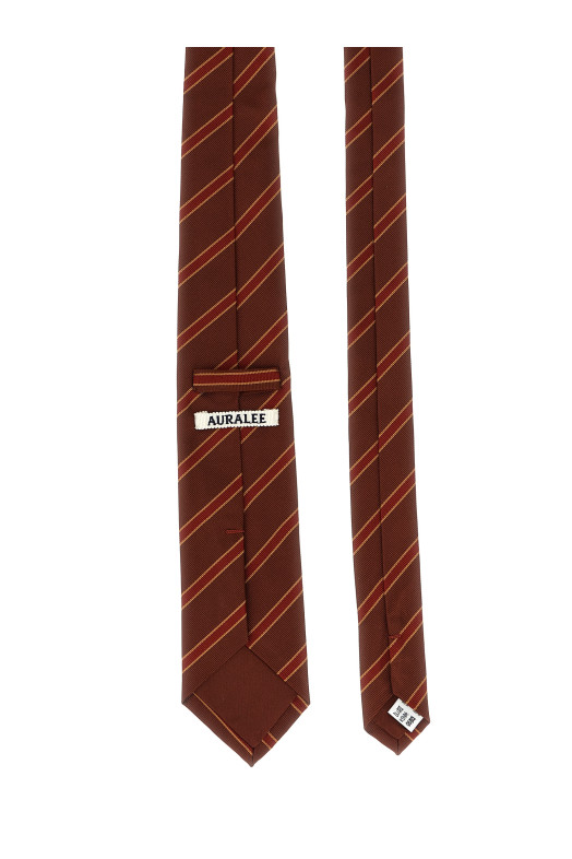 Striped tie Bordeaux
