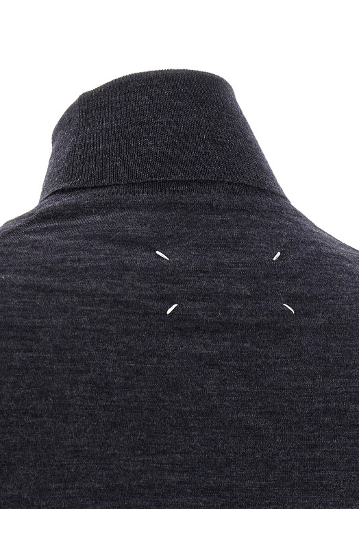 Wool turtleneck sweater Blue Wool turtleneck sweater Blue
