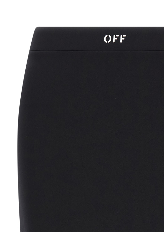 Logo skirt Black