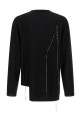 Светр з вишивкою Чорний YOHJI YAMAMOTO HLK25196BLACK2 Светр з вишивкою Чорний YOHJI YAMAMOTO HLK25196BLACK2