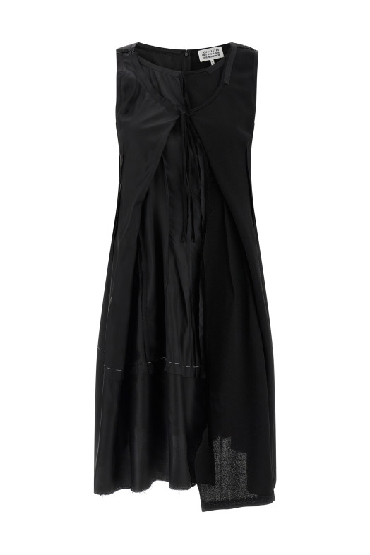 Panel dress Black