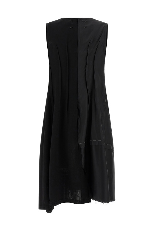 Panel dress Black