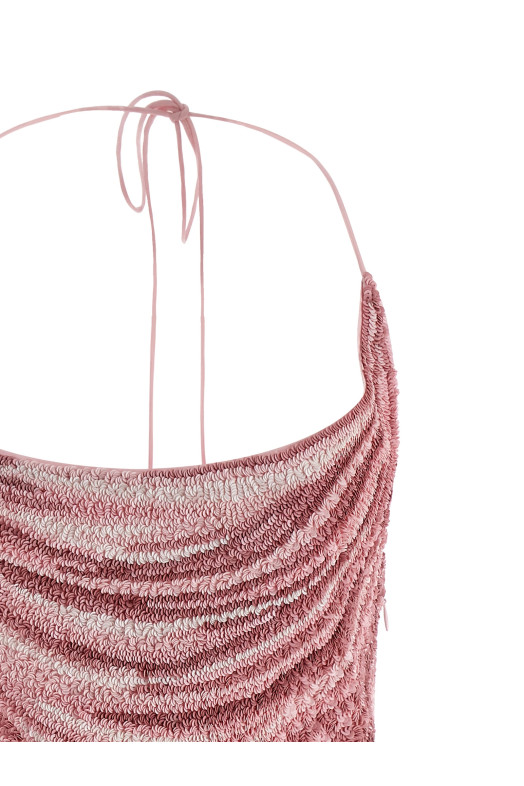 Сукня з паєтками Pink BALMAIN FF1R2470PC96OAA Сукня з паєтками Pink BALMAIN FF1R2470PC96OAA