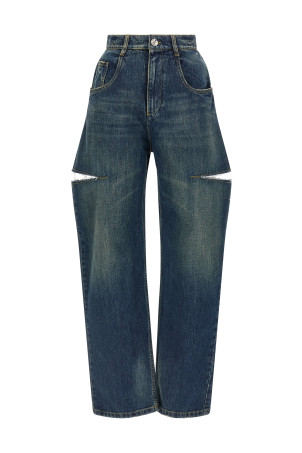 Джинси з вирізами Сині MAISON MARGIELA S51LA0051M30016963 Джинси з вирізами Сині MAISON MARGIELA S51LA0051M30016963