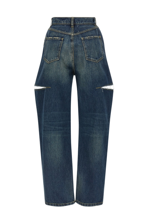 Джинси з вирізами Сині MAISON MARGIELA S51LA0051M30016963 Джинси з вирізами Сині MAISON MARGIELA S51LA0051M30016963