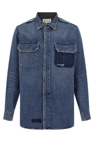 Джинсовая рубашка Синяя MAISON MARGIELA S50DT0064M30034961 Джинсовая рубашка Синяя MAISON MARGIELA S50DT0064M30034961