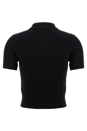 Кардиган-поло Чорний T BY ALEXANDER WANG 4KC4251061001 Кардиган-поло Чорний T BY ALEXANDER WANG 4KC4251061001