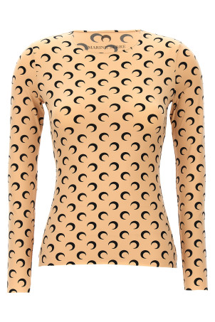 Топ «Moon Printed Jersey» Бежевый WTS006ACJER0001TA10 Топ «Moon Printed Jersey» Бежевый WTS006ACJER0001TA10
