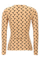 'Moon Printed Jersey' top  Beige 'Moon Printed Jersey' top  Beige