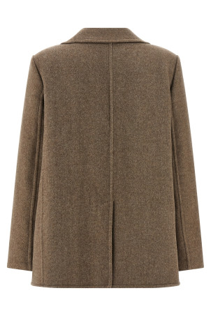 Вовняне пальто Бежеве TORY BURCH 176371096 Вовняне пальто Бежеве TORY BURCH 176371096