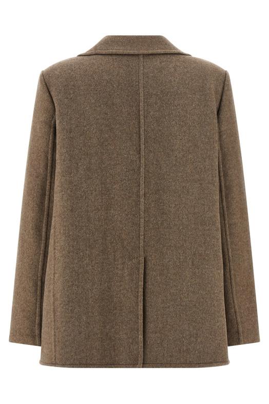 Вовняне пальто Бежеве TORY BURCH 176371096 Вовняне пальто Бежеве TORY BURCH 176371096