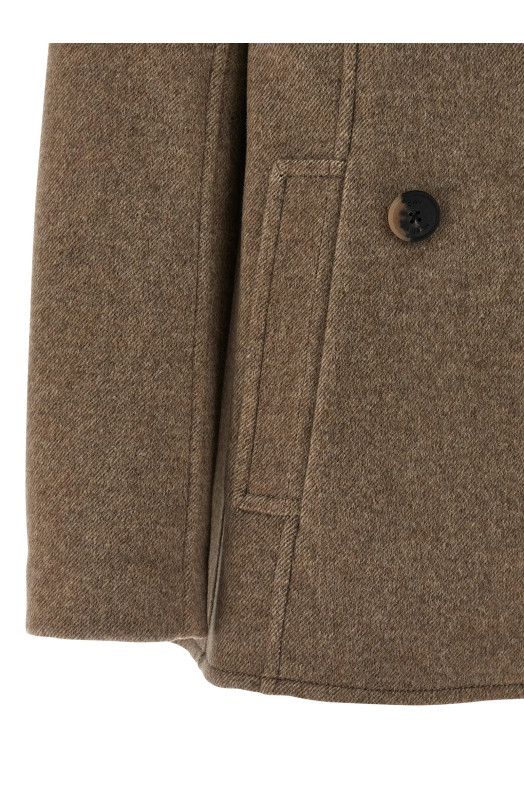 Вовняне пальто Бежеве TORY BURCH 176371096 Вовняне пальто Бежеве TORY BURCH 176371096