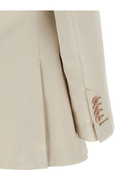 Double-breasted blazer Beige