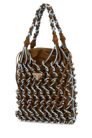 Двухцветная сетчатая сумка PRADA (1BC107VOOM2HHE) Двухцветная сетчатая сумка PRADA (1BC107VOOM2HHE)