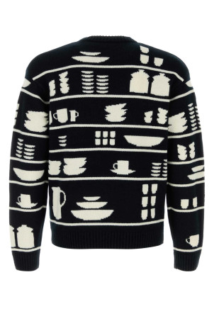 Вишитий вовняний светр JW ANDERSON (KW1431YN0379) J.W.ANDERSON Вишитий вовняний светр JW ANDERSON (KW1431YN0379) J.W.ANDERSON