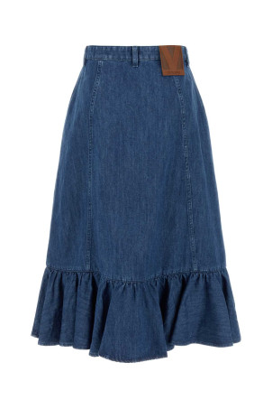 Джинсовая юбка VALENTINO GARAVANI (6B3DD18L94C)