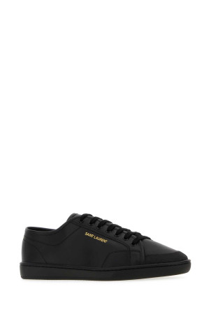 Черные кожаные кроссовки для спортзала Black SAINT LAURENT (82008700N00) Черные кожаные кроссовки для спортзала Black SAINT LAURENT (82008700N00)