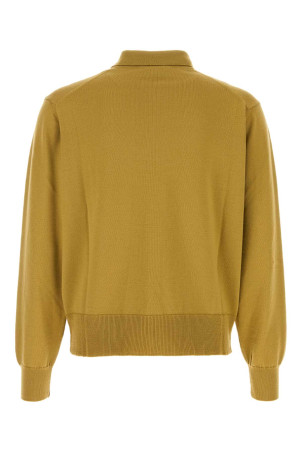 Кардиган из шерсти цвета горчицы Brown AMI (HKC221KN0025) AMI PARIS