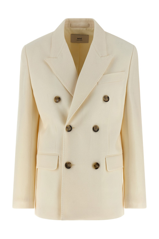 Wool blazer White