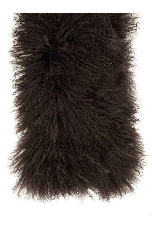 Довгошерстий шарф Коричневий YVES SALOMON 26W26WAA629XXAGMOA2009 Довгошерстий шарф Коричневий YVES SALOMON 26W26WAA629XXAGMOA2009