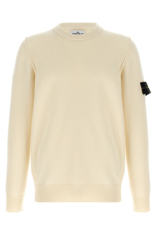 Logo badge sweater White Logo badge sweater White