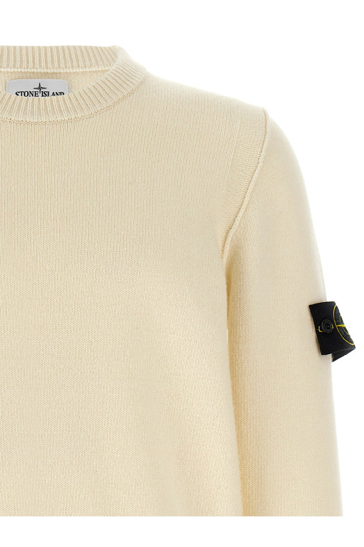 Logo badge sweater White Logo badge sweater White