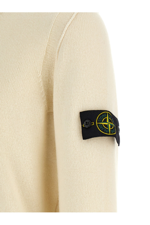 Logo badge sweater White Logo badge sweater White