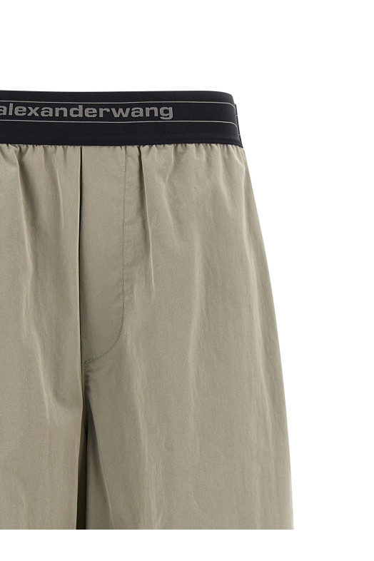 Брюки с эластичным логотипом Серые ALEXANDER WANG 1WC4254924051 Брюки с эластичным логотипом Серые ALEXANDER WANG 1WC4254924051
