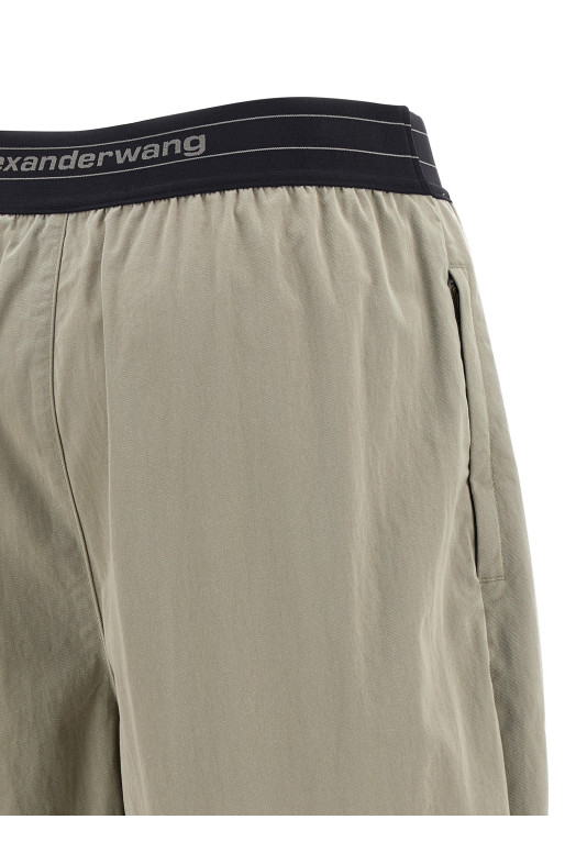 Брюки с эластичным логотипом Серые ALEXANDER WANG 1WC4254924051 Брюки с эластичным логотипом Серые ALEXANDER WANG 1WC4254924051