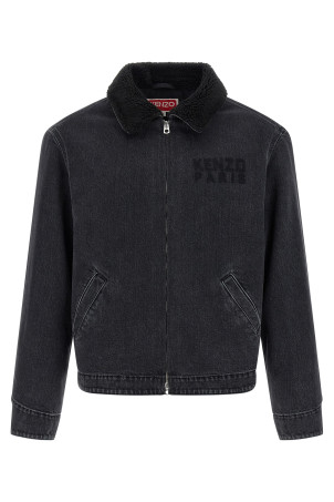Джинсова куртка «KENZO Happy Tiger» Чорна FF65DB1056C4BT Джинсова куртка «KENZO Happy Tiger» Чорна FF65DB1056C4BT