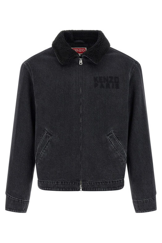Джинсова куртка «KENZO Happy Tiger» Чорна FF65DB1056C4BT Джинсова куртка «KENZO Happy Tiger» Чорна FF65DB1056C4BT