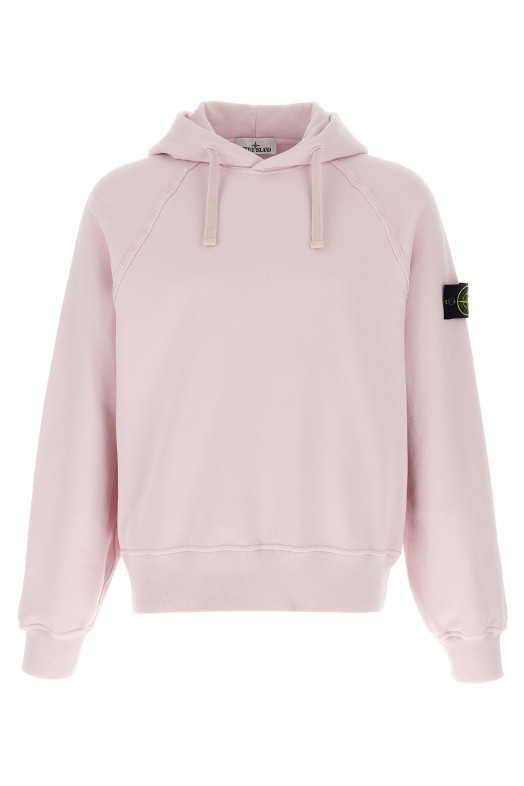 Logo badge hoodie Pink