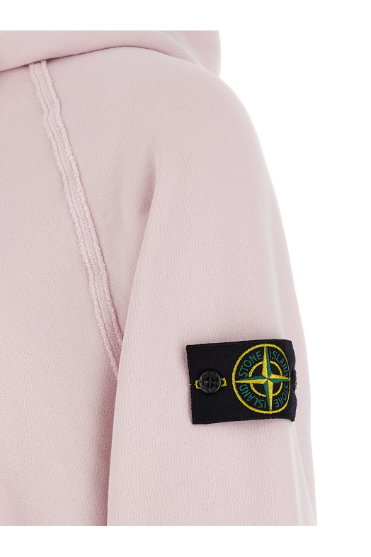Logo badge hoodie Pink