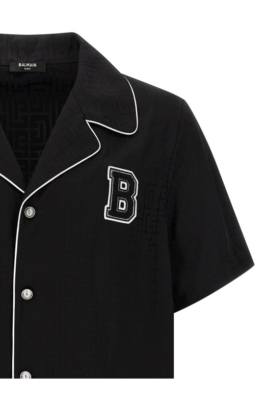 'Balmain Varsity' shirt Black