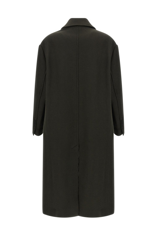 Двубортное пальто Серое AMI PARIS HCO458WV0078020 Двубортное пальто Серое AMI PARIS HCO458WV0078020