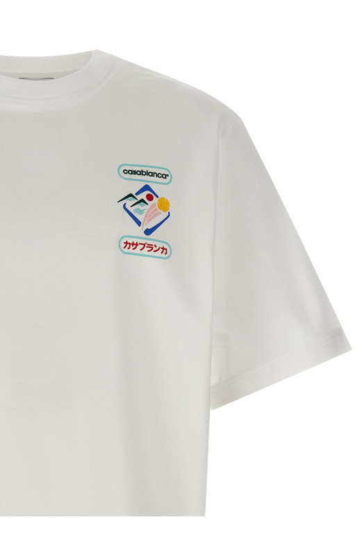 'Montagne Sportif' T-shirt White 'Montagne Sportif' T-shirt White