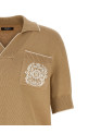 'Balmain Stemma' embroidery polo shirt Beige 'Balmain Stemma' embroidery polo shirt Beige