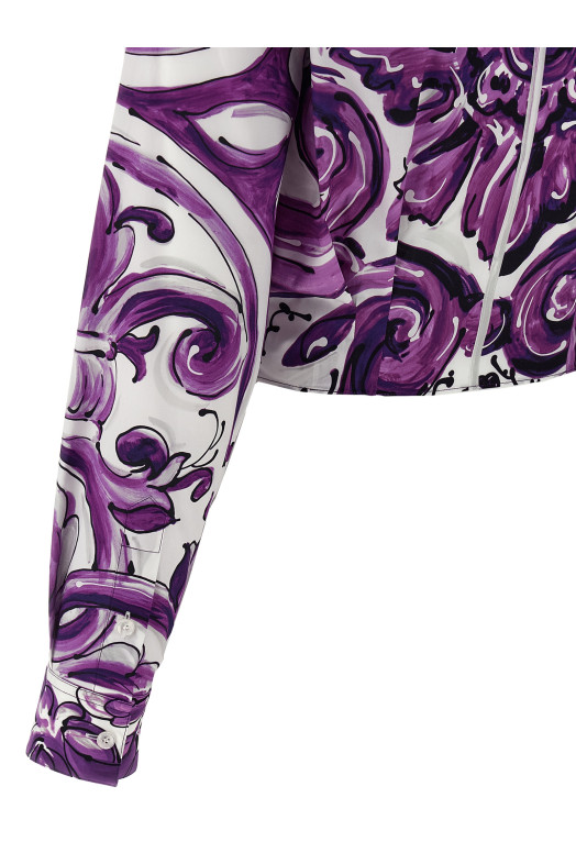 'Maiolica' print shirt Purple