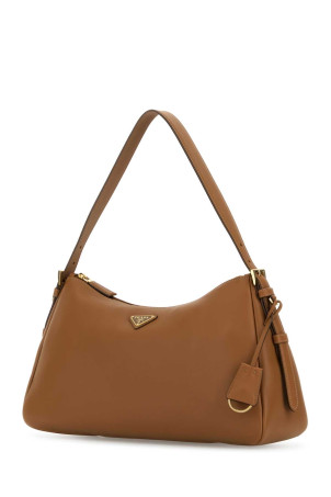 Карамельна шкіряна сумка через плече PRADA (1BC228VLVM2CYS)