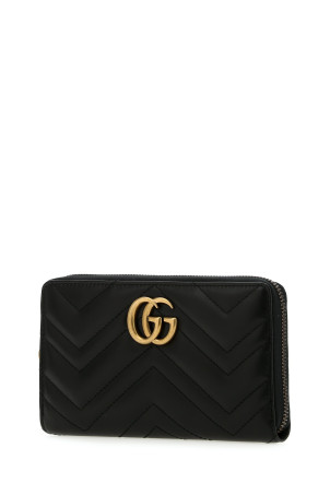 Black leather Marmont wallet Black GUCCI (443123DTD1T) Black leather Marmont wallet Black GUCCI (443123DTD1T)